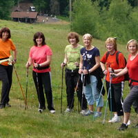 Freizeitsportlerinnen waren auf Walking-Trip