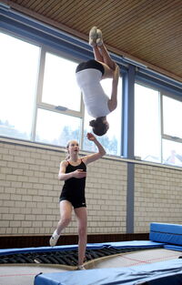 richtiges Fangen beim Salto