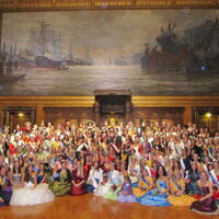 Gruppenfoto im Hamburger Rathaus