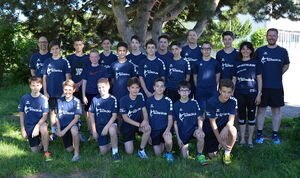 Die männliche C-Jugend mit ihrem Trainerstab