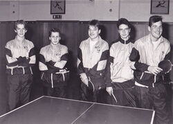 Die Tischtennis-Jugend im Jahr 1990