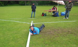 Das Beweisfoto vom Schleuderball