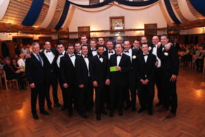Die Männer 3 bei der Ehrung beim Sportlerball 2016