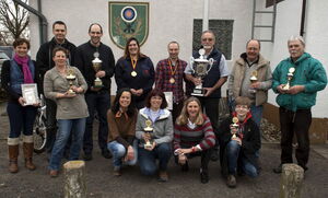 Siegerehrung beim Ortspokalschießen 2013