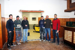 Die Montagsmaler nach erfolgreicher Arbeit