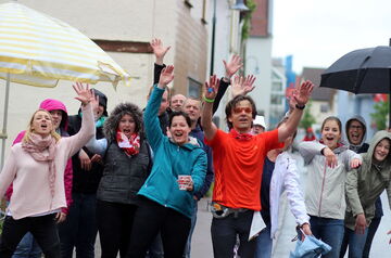 Ein "Hoch" auf alle Teilnehmer beim Osterlauf (Archivbild aus dem Jahr 2015)