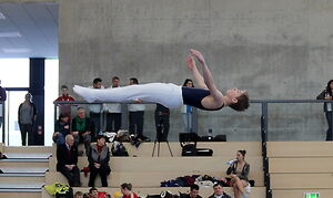Scheinbar schwerelos: Lars-Erik Westermann bei der Saar-Trophy