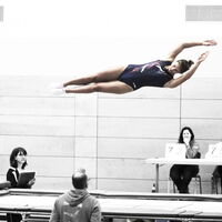 Auch ohne Training stark: Nina Döring