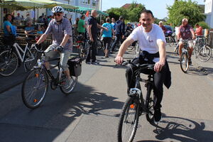 Kronewirt Theo war auch am Start - um 10 Uhr, bei den allerersten.