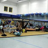 Trubel beim Aufwärmen vor den Vereinsmeisterschaften