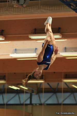 Nina Döring muss mit ihrem Team um den Klassenerhalt bangen (Foto von den HEM 2014, von Tim Dannenberg)