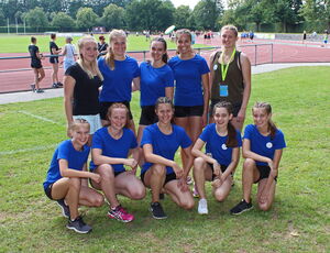 Die Büttelborner TGW-Mannschaft beim Turnfest in Bensheim/ Heppenheim