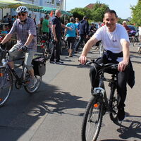 Kronewirt Theo war auch am Start - um 10 Uhr, bei den allerersten.